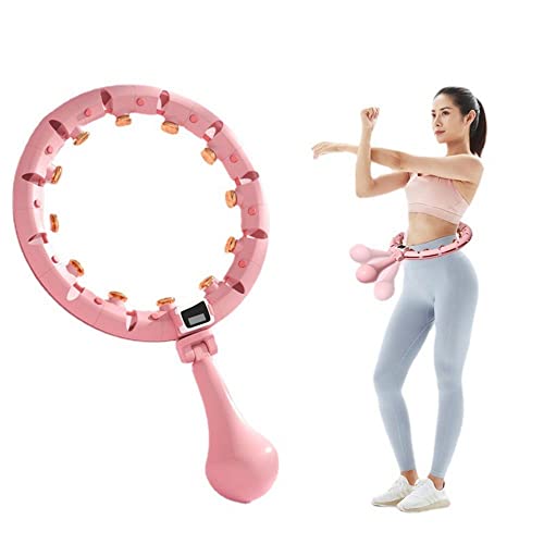 Cerceau de massage intelligent rose hula hoop ajustable et démontable pour adulte