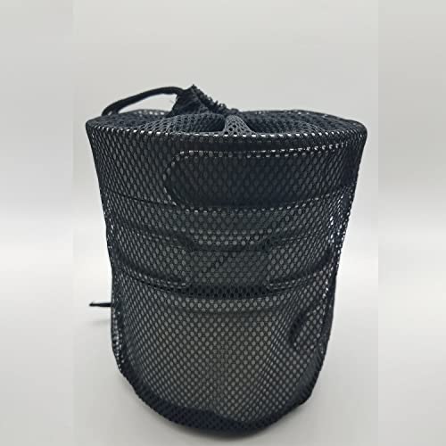 Rison-Titanium Camping Cooking Set Ultralight Pot Pan Mess Kit Set With Mesh Bag For Camping Hiking Fishing Picnic Outdoor Home Cookware With Handle Sport Set-2.25L #TOP1