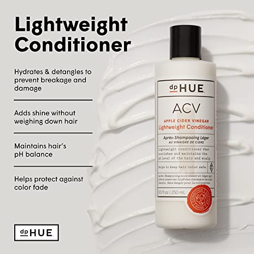 Dphue Apple Cider Vinegar Lightweight Conditioner, 8.5 Fl Oz - Hydrates, Adds Shine & Helps Protect Color - With Aloe Vera, Shea Butter & Panthenol #TOP1