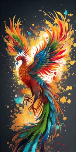 Kit broderie diamant phénix 5D complet à offrir pour un grand projet de peinture cristal DIY