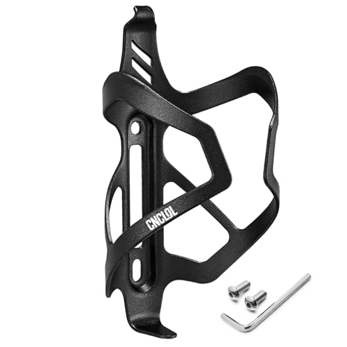 CNCLOL Portabidones de Bicicleta,Soporte Agua Bicicleta,Portabidon MTB-Aluminio Soporte Botella,Ultraligeros Portabotellas Bici para Carreteras,Montaña Porta bidón,Negro/Rojo/Azul/Naranja/Morado
