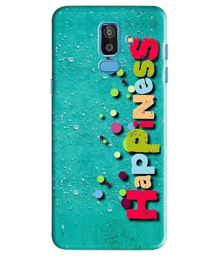 Image of Happiness Happy Printed Hard Back Case Cover Compatible for Samsung Galaxy J8 / Samsung Galaxy A6 Plus (Multicolor) - D1670