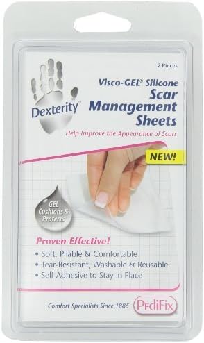 PediFix Dexterity Visco-gel Silicone Scar Management Sheets, 2 ct