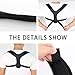 BIUDECO Posture Corrector Back Brace for Neck and Shoulders, Adjustable Black L Size Back Posture Correcter for Men and Women, Hunchback Support for Daily Use