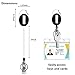 Simetufy 15 Pack Retractable Badge Holder with Carabiner Reel Clip, Retractable Keychain Lanyards ID Card Holder with Belt Clip Heavy Duty Key Name Tag Extender for Office Employee Work