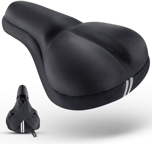 Bike Seat Cushion Cover Comfortable Breathable Bicycle Seat Cover Fits for Outdoor or Indoor Cycling Peloton/Mountain/Stationary/Spin Class Exercise Bike