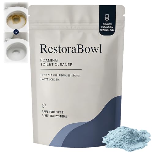 Restorabowl Toilet Cleaner Restorabowl Toilet Bowl Cleaner 2026 New Professional Foaming Cleaning Powder - Fast Dissolving Daily Toilet Cleaner with Fresh Scent for Daily Freshness Easy Flush (1Pc)