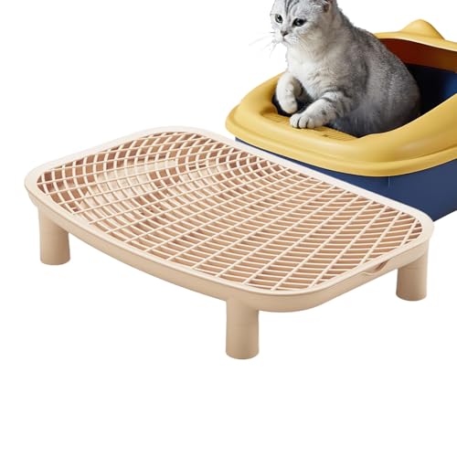 Katzentoilette Rampe - 18,11 Zoll -Tier -Schritt mit Katzentoilette für Katzenzugang, Kontrolle mit Nicht -Schlupf, Bodenschutz für Wohnungen, Schlafzimmer, Wohnzimmer, kompaktes Design