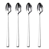 HISSF Iced Tea Spoon, 7.28 Inches Mixing Spoon, 18/10 Stainless Steel Small Spoon, Tea, Cocktail...