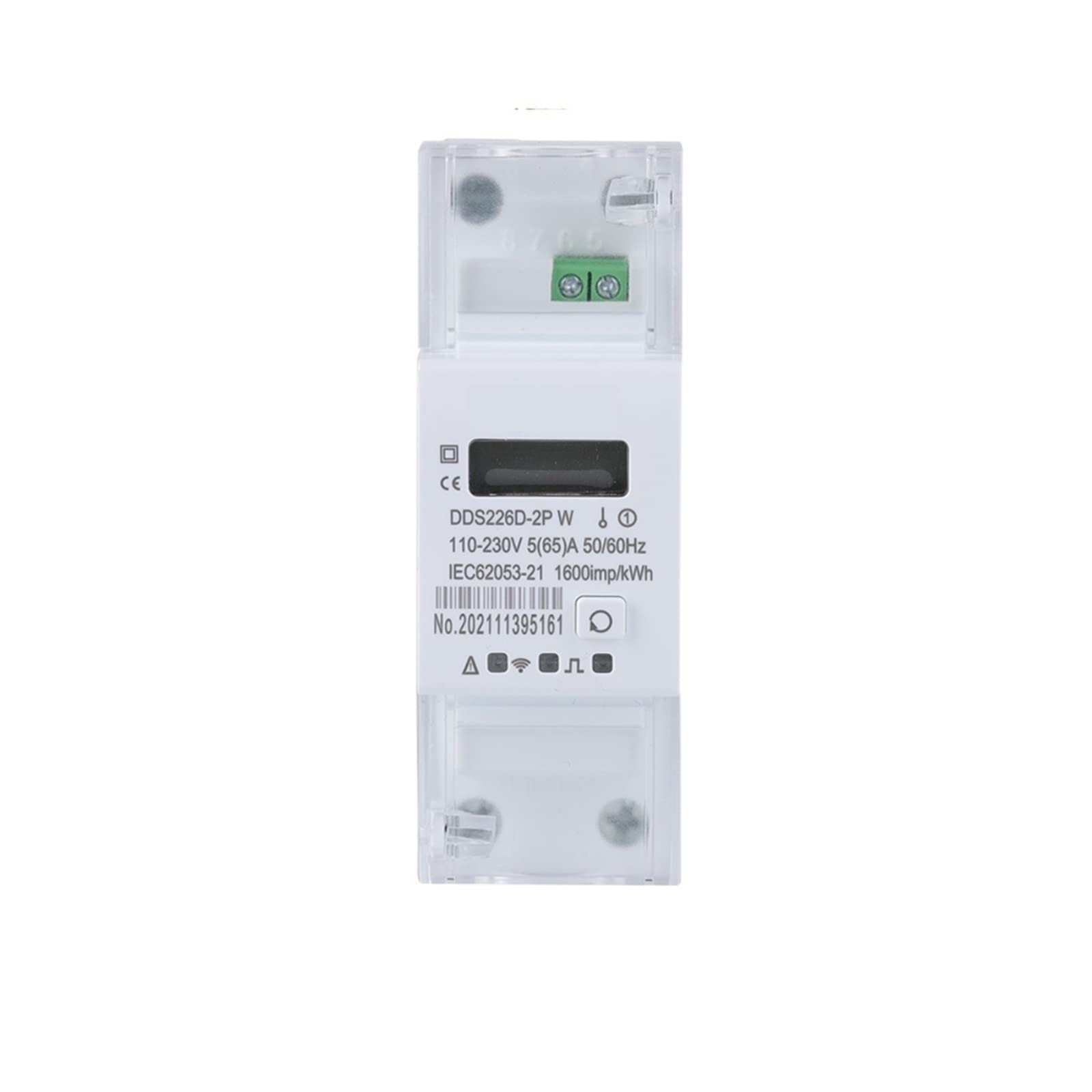 Contatore elettrico digitale, 50/60Hz Tuya monofase 65A Din Rail Smart Energy Meter Timer Monitor KWh Meter Wattmetro Monitora e registra il consumo energetico