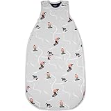 Woolino Toddler Sleeping Sack, 4 Season, Merino Wool and Organic Cotton, Baby Sleep Bag, 2-4 Years, Snowboarder