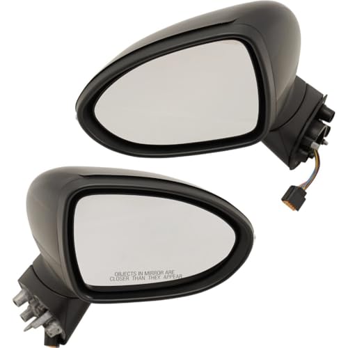 RNSKMLX 2pcs Left & Right Side Paintable Power Heated Operate Exterior Door Rear View Mirror Turn Signal Mirrors for Kia for Rio LX+ 12-13 & EX/LX/SX 12-17 Without Auto-Dimming Easy to install