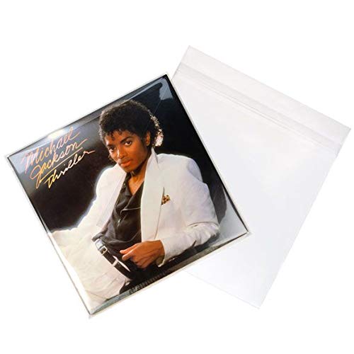 ClearBags Flap Crystal Clear Record Sleeves | Pack of 100 | 12.75 x 12.75 | Protective Outer Sleeves for Double LP Gatefold Albums | Poly Vinyl Sleeve Storage Protects from Wear, Scratch, Dust