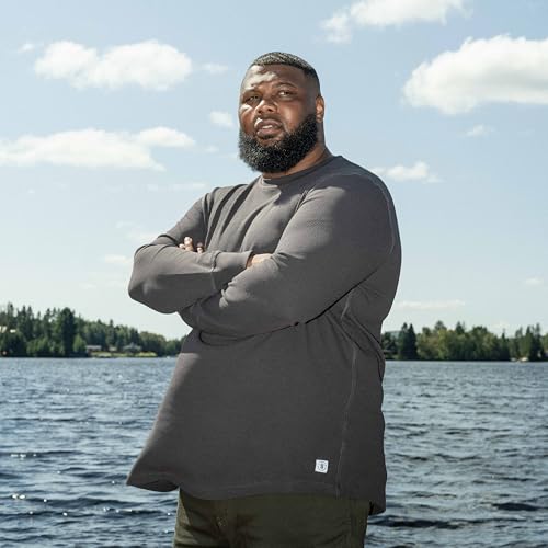 STRONGSIZE Men's Big and Tall Thermal Waffle Shirt – Longer Length Long Sleeve Crewneck Shirt2