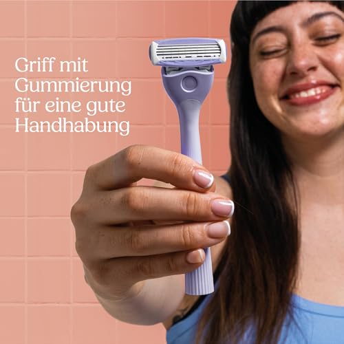 Wilkinson Sword Intuition Quattro Sensitive Skin Rasierer für Damen, Damenrasiergriff mit 1 Ersatzklinge – Ansicht 5