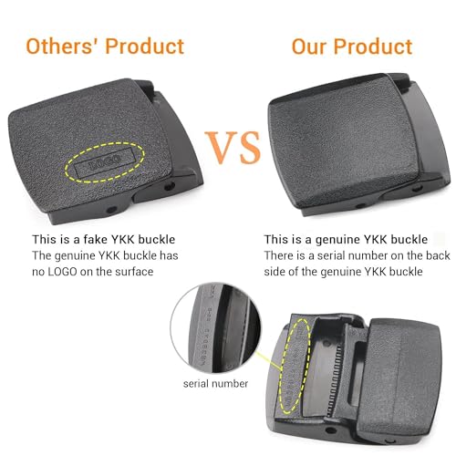 Image of Travel Security Money Belt with Hidden Money Pocket - Cashsafe Anti-Theft Wallet Unisex Nickel free Nylon Belt by JASGOOD