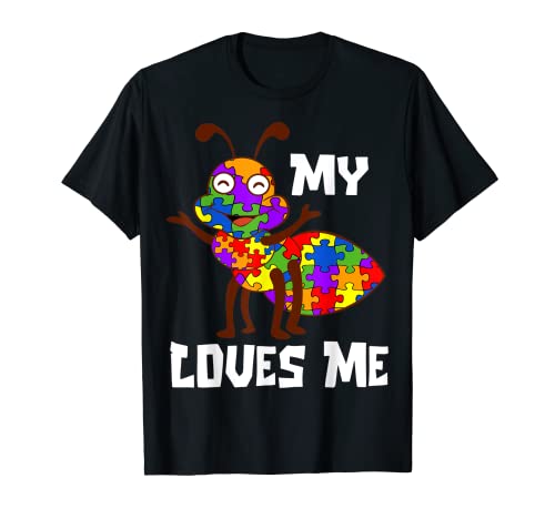 Mi Ant Me Ama El Autismo Sobrino Puzle Sobrino Camiseta