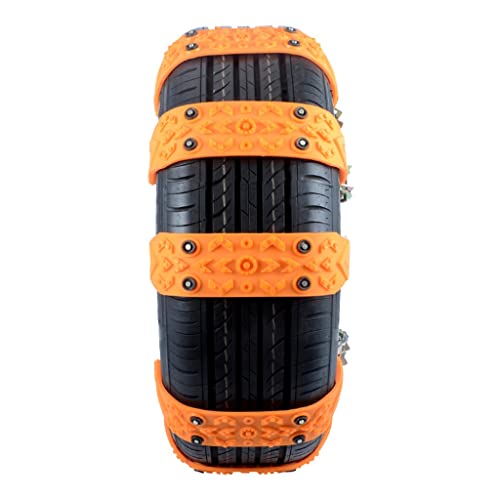 Chaînes de pneus neige pour voitures et SUV, anti-patinage réglable 165-265mm, 10 pièces