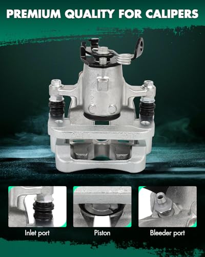 Image of SCITOO 18B5505 Rear Left Disc Brake Caliper Assembly w /Bracket For Chevrolet For Malibu 2014-2015,For Chevrolet For Malibu Limited 2016