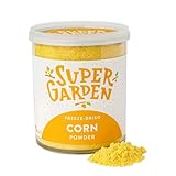 Super Garden Freeze Dried Corn Powder | 100% Natural Freeze Dried Vegetables | Sweet Corn Powder for Cooking and Baking | Natural Coloring, Flavoring, and Decoration | Freeze Dried Space and Astronaut Food | 3.88oz