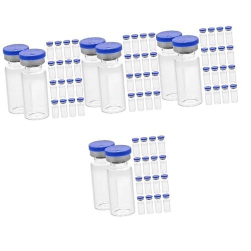 Bouteilles à fond plat Gatuida 80 flacons transparents avec bouchons d'échantillon