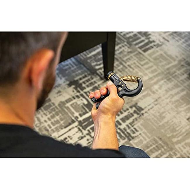 SKLZ Grip Strength Trainer Adjustable Resistance Trainer for Hand, Wrist, and Forearms