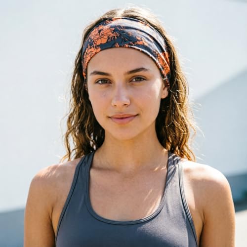 Image of DRESHOW Yoga Sports Headbands for Women Girls Elastic Non-Slip Headband Running Workout Hair Bands Accessories