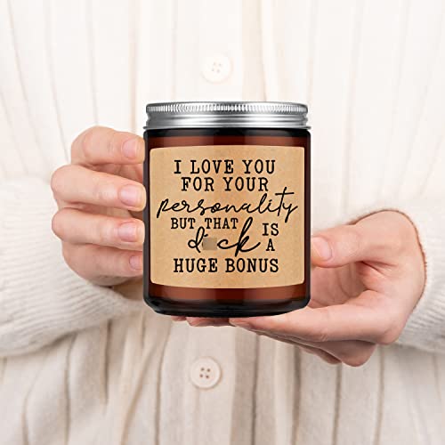 Leado Scented Candles - Funny Gifts For Men, Naughty Gifts For Him - Boyfriend Gifts, Husband Gifts, Fiance Gifts - Anniversary, Fathers Day, I Love You, Birthday Gifts For Men, Bf, Couple, Guy, Gay #TOP5