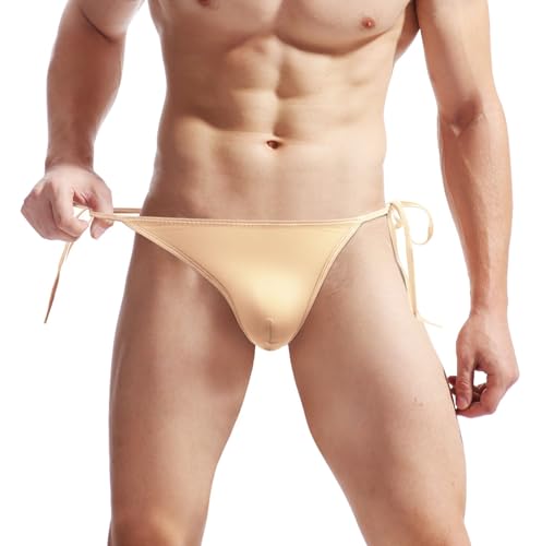 Men's Sexy Lingerie Cotton Tie Rope Cute Boxer Brief Underwear Panties Sissy Thong Underwear2