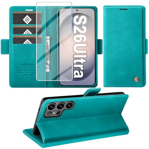 Protection Galaxy S26 Ultra cyan pour le bureau et les déplacements Giyer