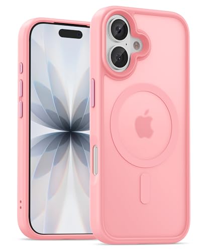 Image of UNBREAKcable Magnetic for iPhone 17 Case 6.3-Inch, Compatible with MagSafe, Full Camera Protection, Built-in Magnetic Ring, Drop Protection Shockproof Slim Phone Cover - Pink