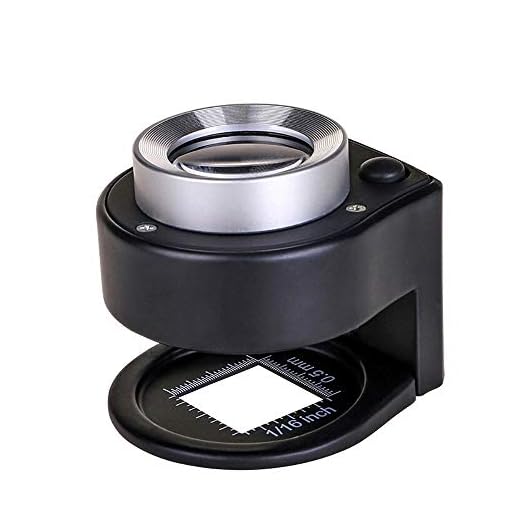 Bysameyee 30X Lupa Iluminada, 6 Luces Oficina Lupa de Metal Portátil Escalera Plegable Hebilla para Textil Óptico Joyería Herramienta Monedas Sellos Monedas Gemas