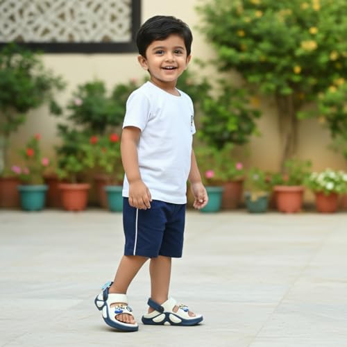 Image of GLJ Kids Comfort Clogs Sandals for Boy and Girl, 1 to 14 Years, Two-Strap Design, Easy to Wear Slip On, Dust and Waterproof, 1100