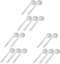 DOITOOL 15 Pçs Panela Quente Colher De Tempero Conjunto De Louça Japonesa Talheres De Plástico Colheres De Servir De Plástico Colher De Panela Asiática Colher De Filtragem Panela De