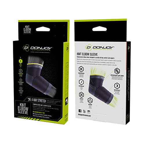 Donjoy Performance Knit Elbow Compression Sleeve For Mild Elbow Support Ideal For Elbow Strains, Sprains, Tendonitis - Small #TOP3