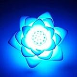 szdc88 Romantisch LED Lotus Blumen Licht mit 7 Verändern Farben Schwimmende Solar Licht LED Nachtlicht Wasser Lilie für Weihnachten Pool und RGB Teich Garten Dekoration - 7 Verändern Farbe, Free Size