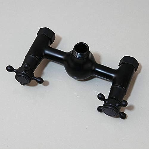 Ensemble de robinets de douche muraux et pomme de douche noire - 7