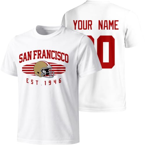 Image of ANTKING T Shirt Custom Short Sleeves for Men Women Youth | Crew Neck T Shirt with Custom Name Number Gift