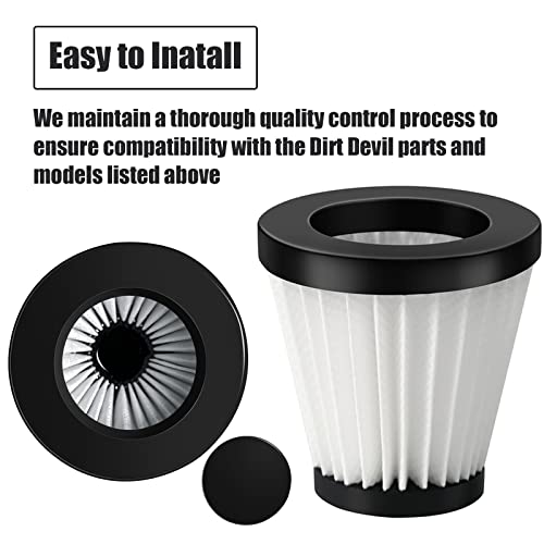 Replacement Scorpion Handheld Vacuum Cleaner Filter With Brush Compatible With Dirt Devil Scorpion Handheld Vacuum Cleaner Style F117, Compare To Parts Ad40117 (3Pack) #TOP4