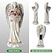 FHWTY Solar Angel Garden Statue Outdoor Holding Flowers, 11.2in Waterproof Garden Figurines for Patio, Balcony, Lawn, Yard or Outdoor Garden Decoration