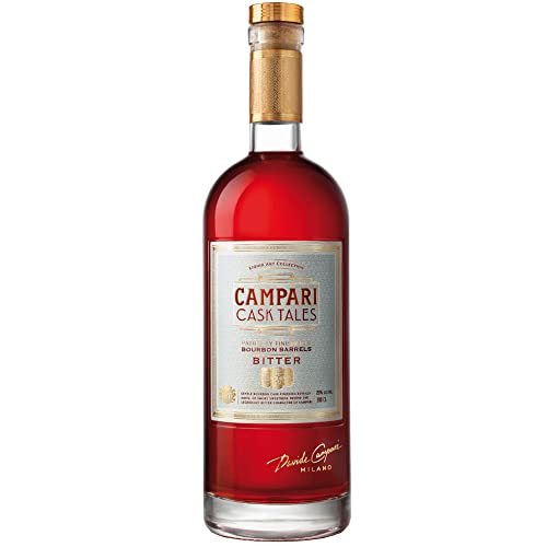 Campari Cask Tales 25% Vol. - Campari-Kräuterprofil mit fruchtig, süß cremigem Bittergeschmack - gereift in Bourbonfässern - 1,0 l Cover