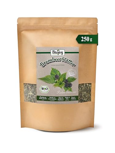 Biojoy Hojas de Mora BÍO (250 g), secadas y cortadas, apto para Té e Infusión (Rubus fruticosus)