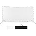 Goplus Soccer Rebounder Net, 12FTx6FT Soccer Training Equipment w/Portable Carrying Bag, Football Volleyball Rebounder Wall for School, Beach, Backyard Practicing, Solo Team Passing Training (White)