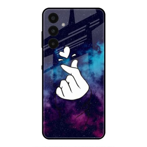 Image of SmashItUp Finger | Love | Blue Designer Printed TPU Metal Case Mobile Back Cover for Samsung A15 5G