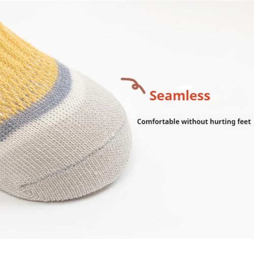 Non-Skid Mesh Toddler Socks with Grips, Anti-Slip Ankle Socks for Infants, 10 Pairs, Baby Girls Boys3