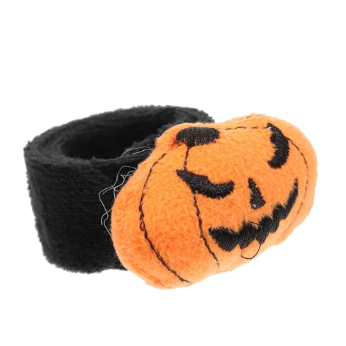 Toyvian Pulsera Slap de Halloween Calabaza Ligera y Segura para Fiesta Pulsera con Bordes Redondeados para Adultos y Accesorio Festival