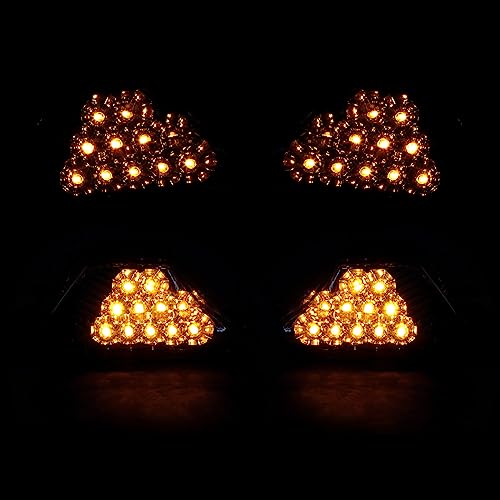 TCT-MOTORPARTS Front Turn Signal Lights Fits for KAWASAKI NINJA 400 650 2018-2023 ZX-6R 13-23 - Thumbnail 7