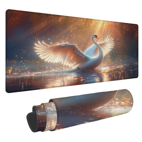 Podkładka pod mysz 700 x 300 x 3 mm duża podkładka pod mysz dla zwierząt podkładka do gier XXL, gęś gęś antypoślizgowa gumowa podstawa zmywalna wodoodporna podkładka pod biurko, do laptopa biurowego