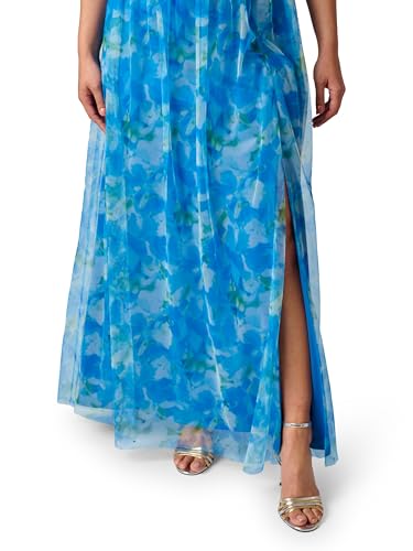 Image of Adrianna Papell Sweetpea Print Tulle Gown