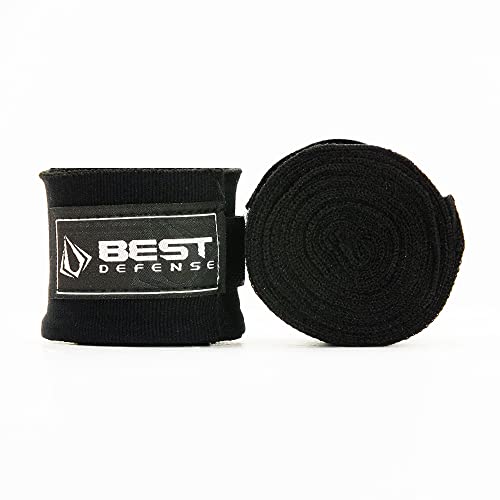 Bandagem Boxe Muay Thai Simples 3m Best Defense (3 Metros, Preto)